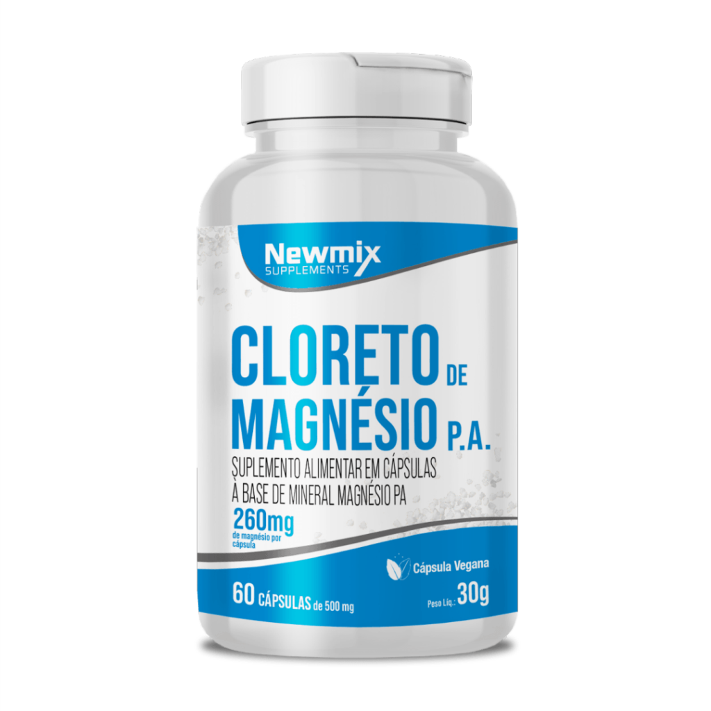 Cloreto De Magnesio P A C Caps Newmix Suplementos