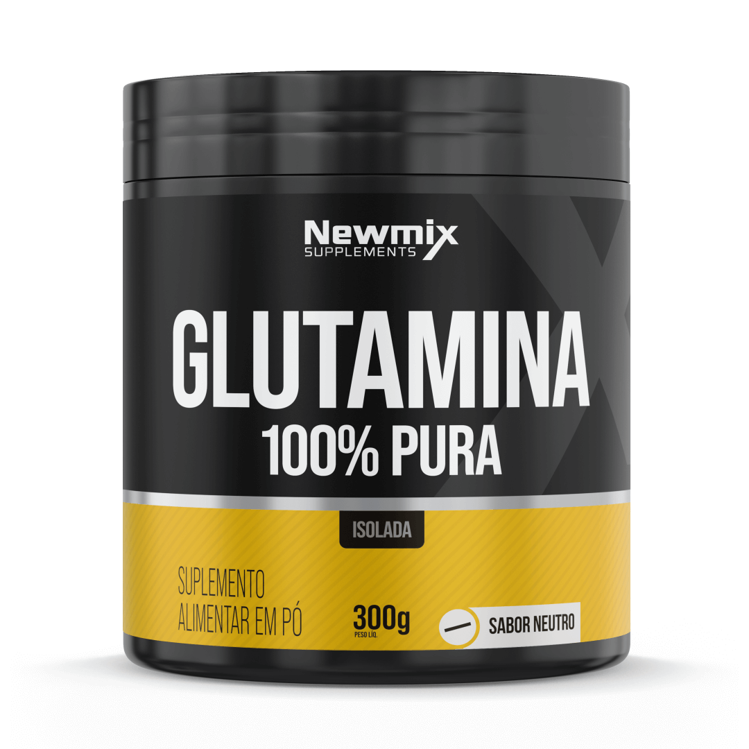 Glutamina 100% Pura 300g – Newmix Suplementos