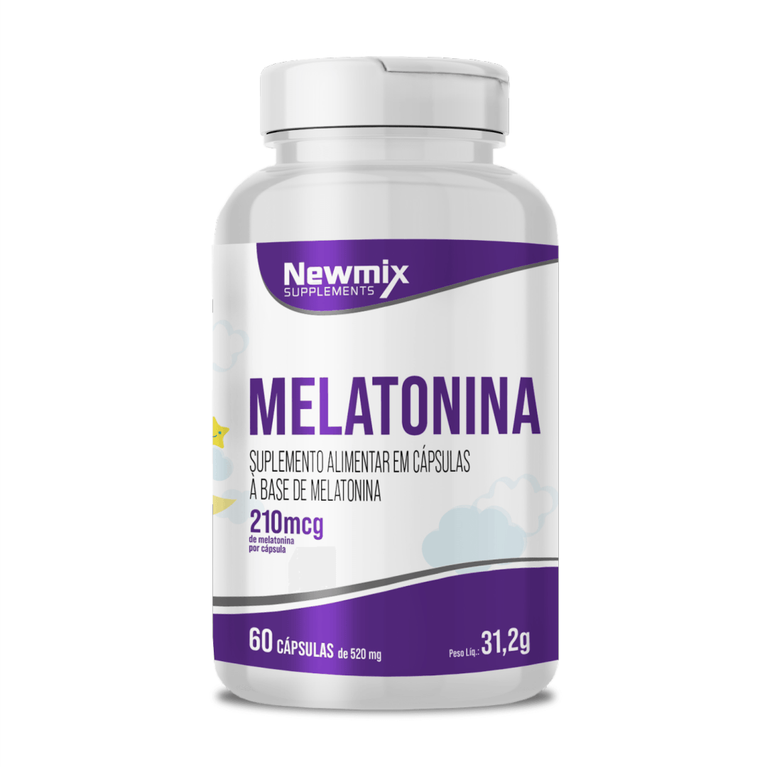 Melatonina 210 Mcg C/ 60Caps – Newmix Suplementos