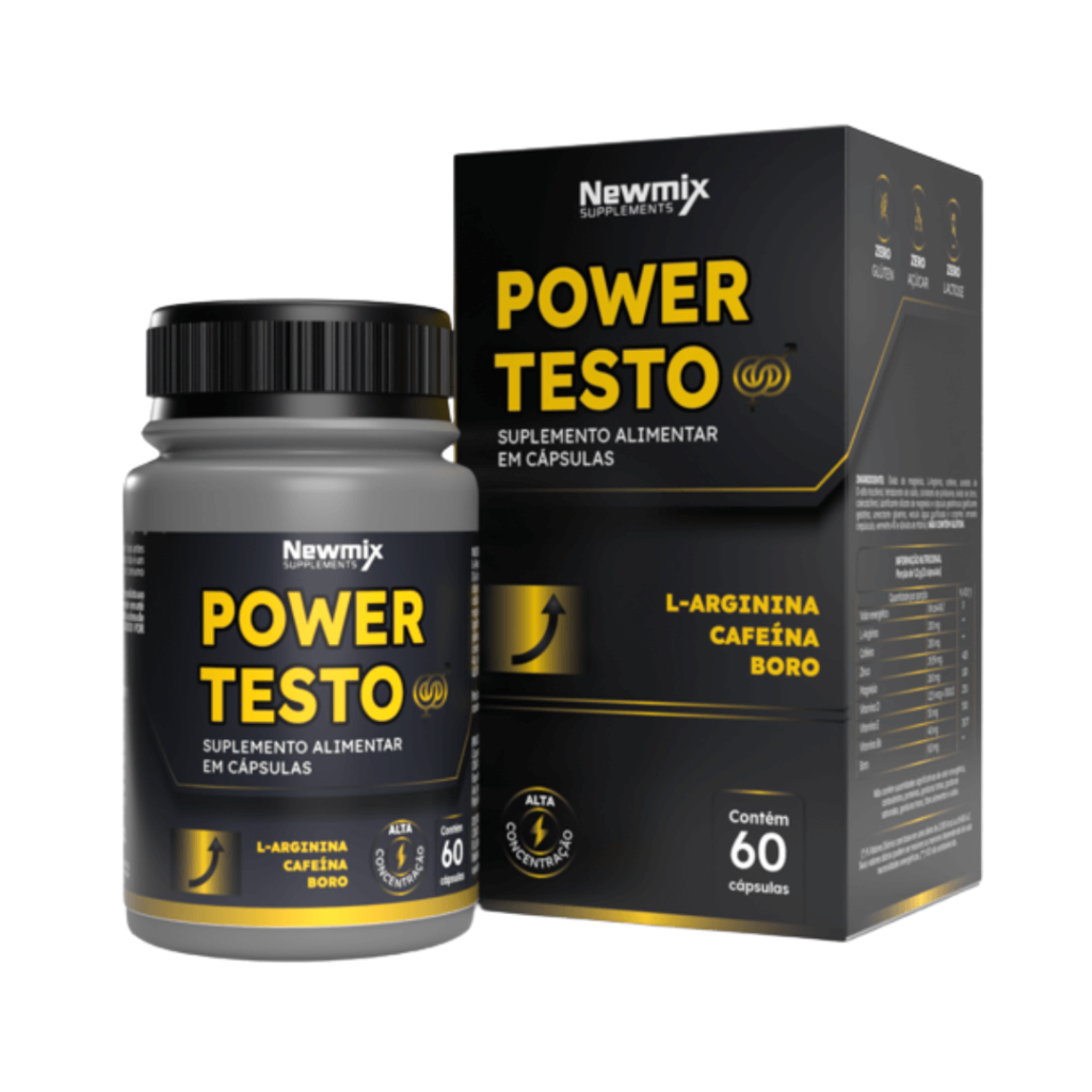 Power Testo C/ 60 Caps Newmix Suplementos